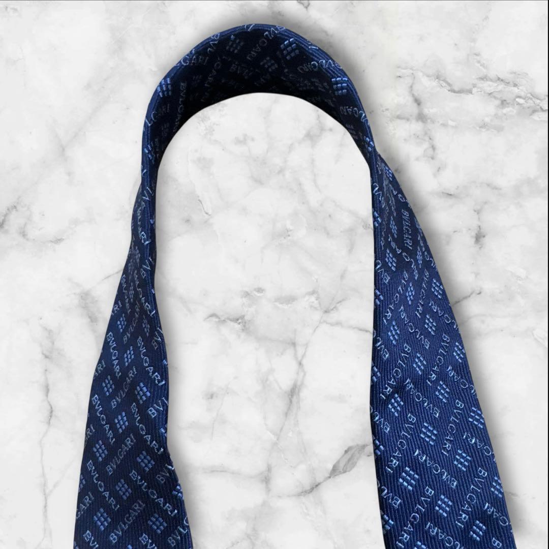 【専用】BVLGARI ネイビー シルクネクタイ