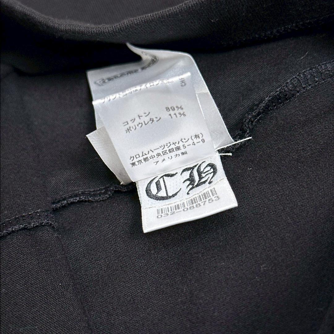 クロムハーツ スクリプトロゴ レギンス ブラック プリント レディース