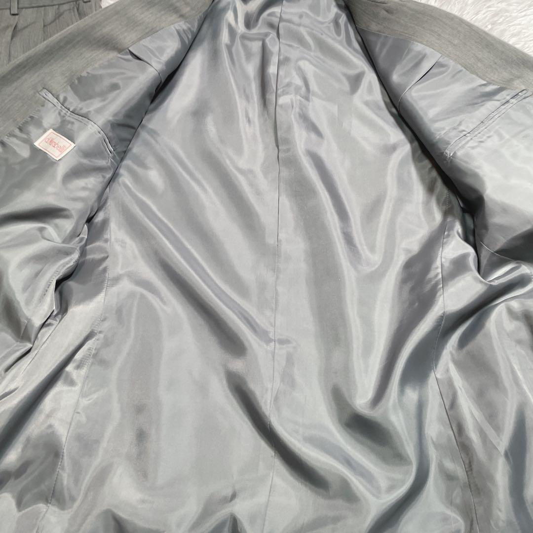 90s ヴィンテージ　ダブル　セットアップ　スーツ　6ボタン　カーキ　L相当