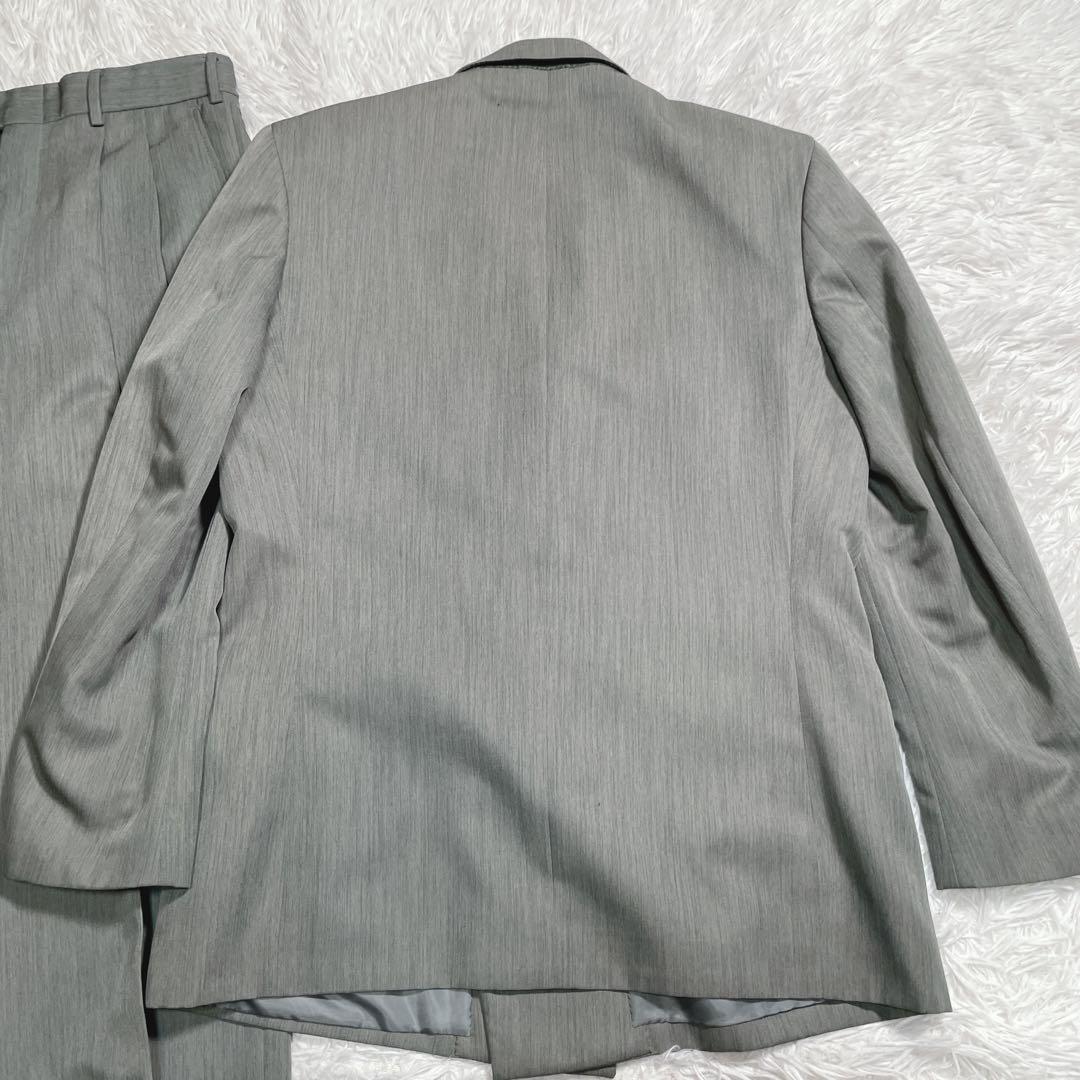 90s ヴィンテージ　ダブル　セットアップ　スーツ　6ボタン　カーキ　L相当