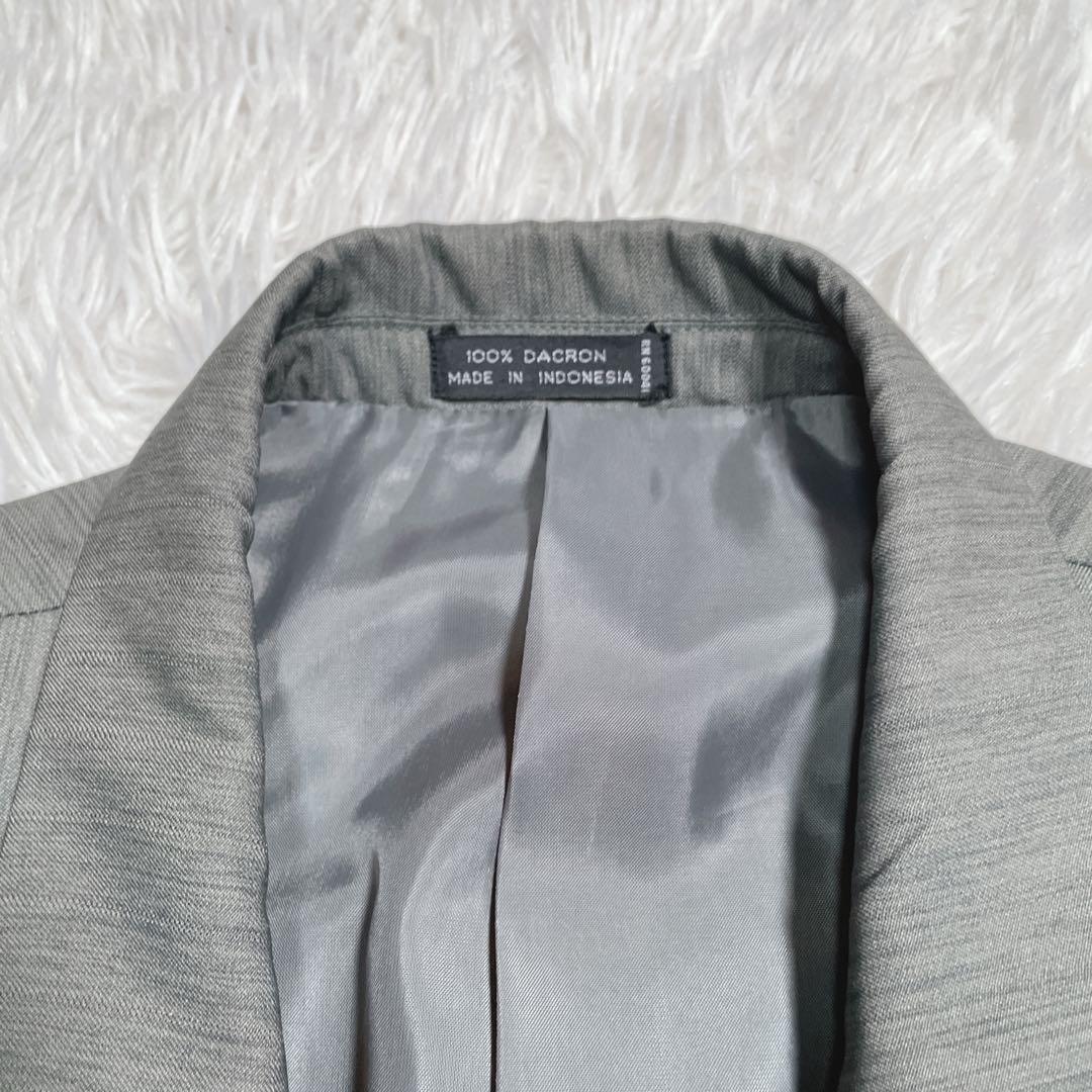 90s ヴィンテージ　ダブル　セットアップ　スーツ　6ボタン　カーキ　L相当