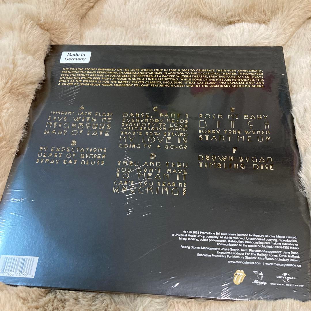 ザ・ローリング・ストーンズ Live At The Wiltern アナログ