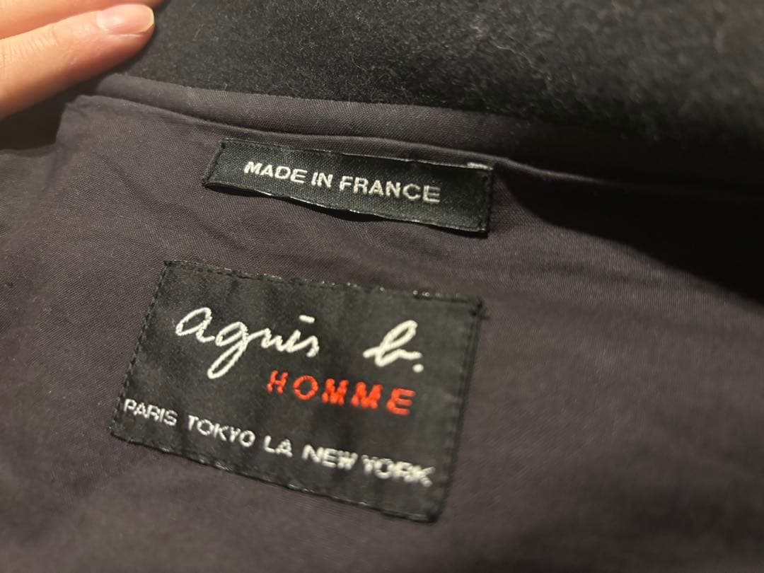 Vintage agnès b. wool melton coat