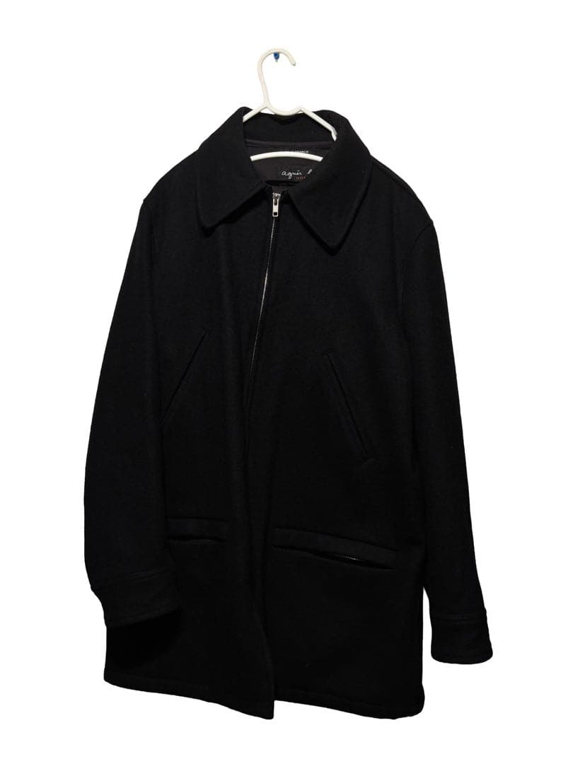 Vintage agnès b. wool melton coat