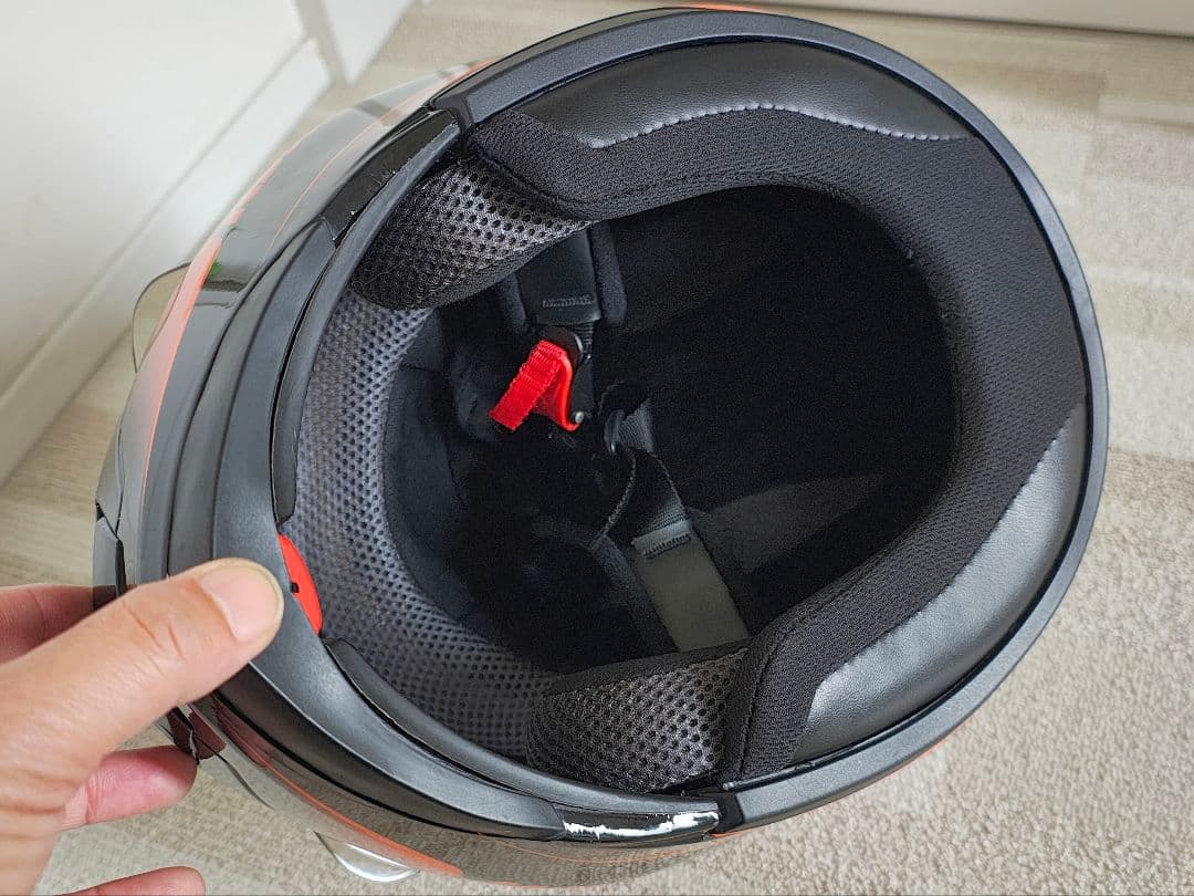 KTM仕様 システムヘルメット インナーバイザー付き