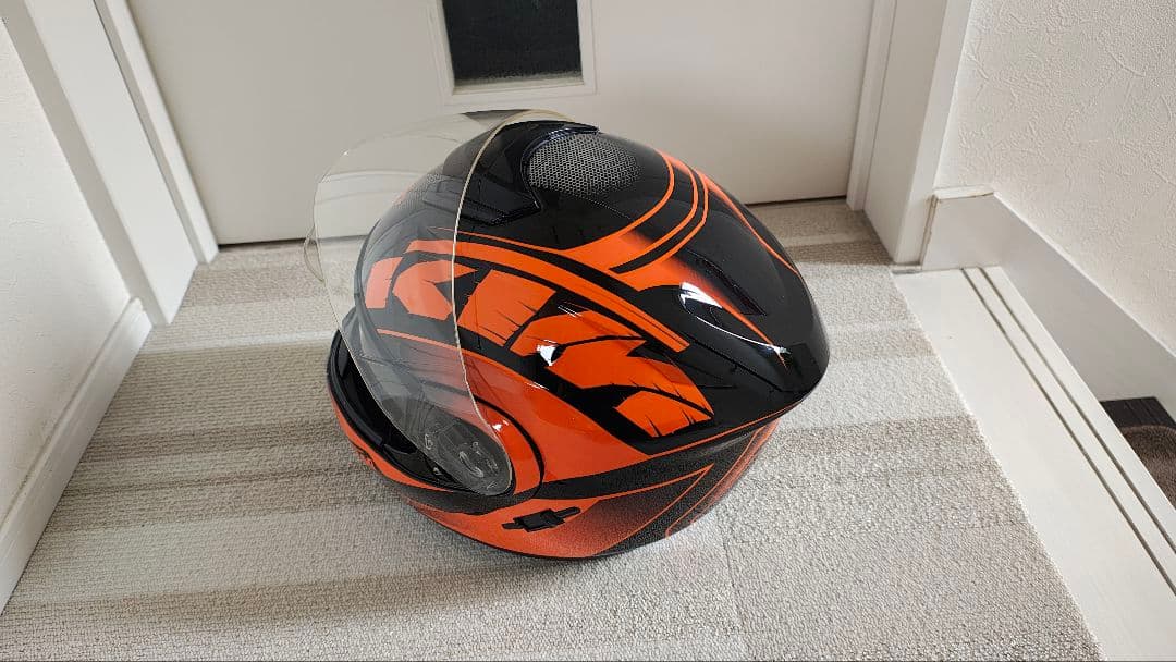 KTM仕様 システムヘルメット インナーバイザー付き