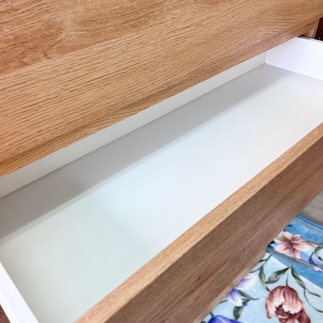 ニトリ ハイチェスト キャビネット クエス 100-6 LBR