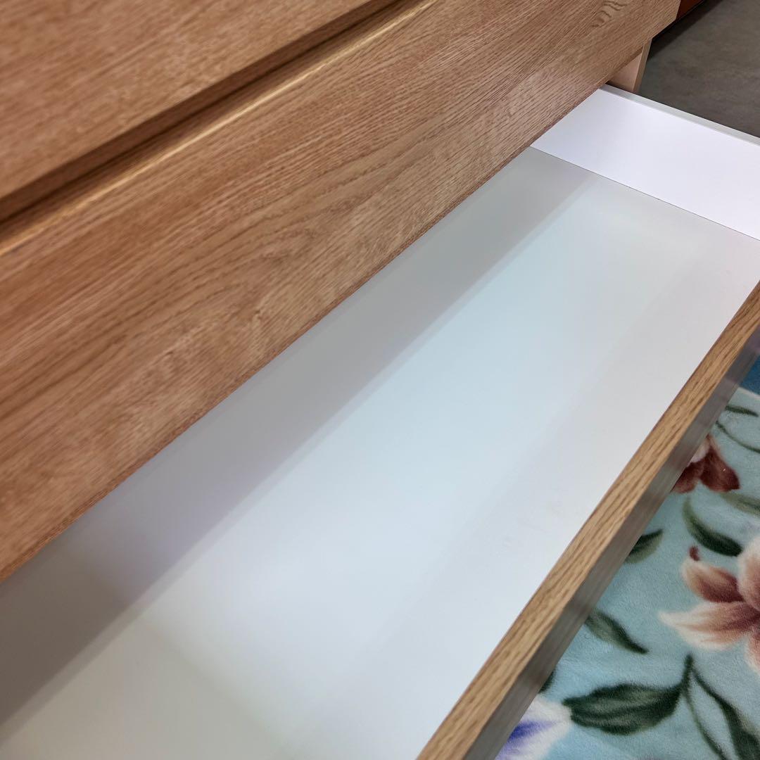 ニトリ ハイチェスト キャビネット クエス 100-6 LBR