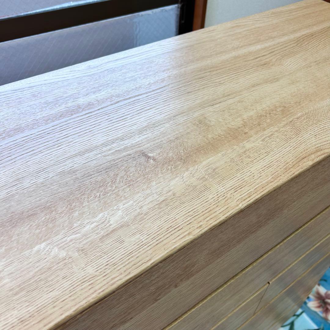 ニトリ ハイチェスト キャビネット クエス 100-6 LBR