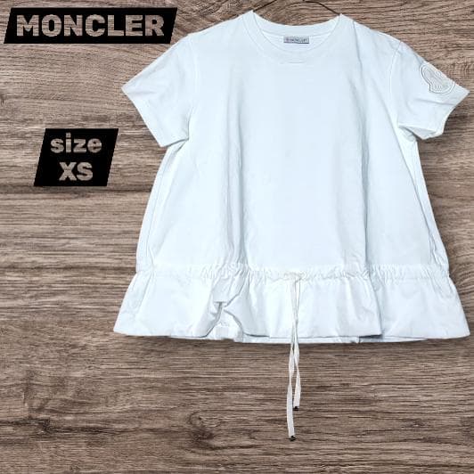 MONCLER　モンクレール　半袖　カットソー　Tシャツ　白　ホワイト　XS