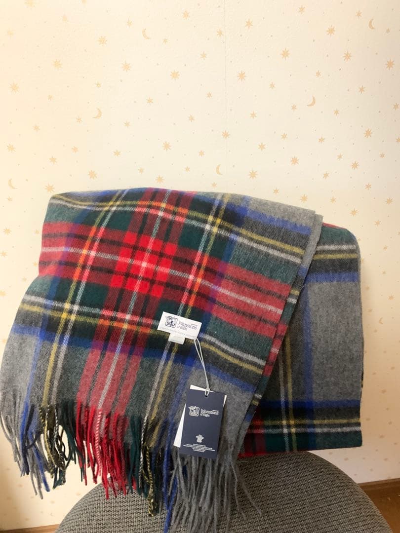め*)様 ジョンストンズ スカーフ　グレースチュワートタータンチェック 大判