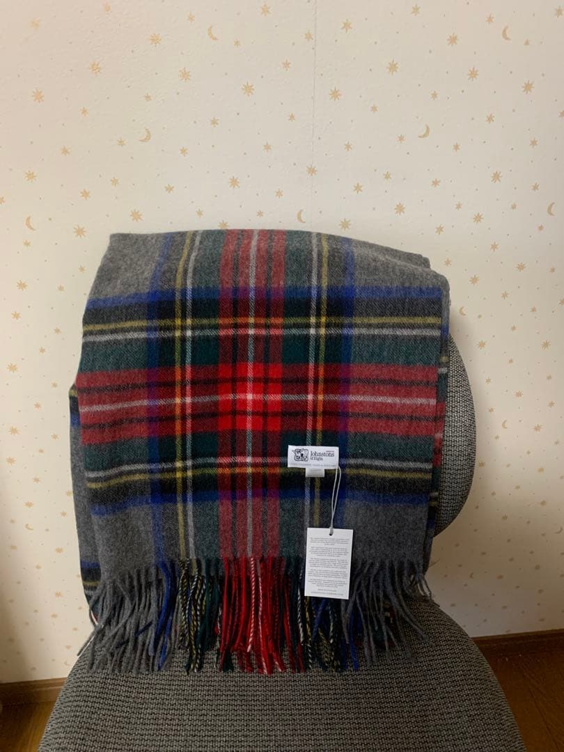 め*)様 ジョンストンズ スカーフ　グレースチュワートタータンチェック 大判