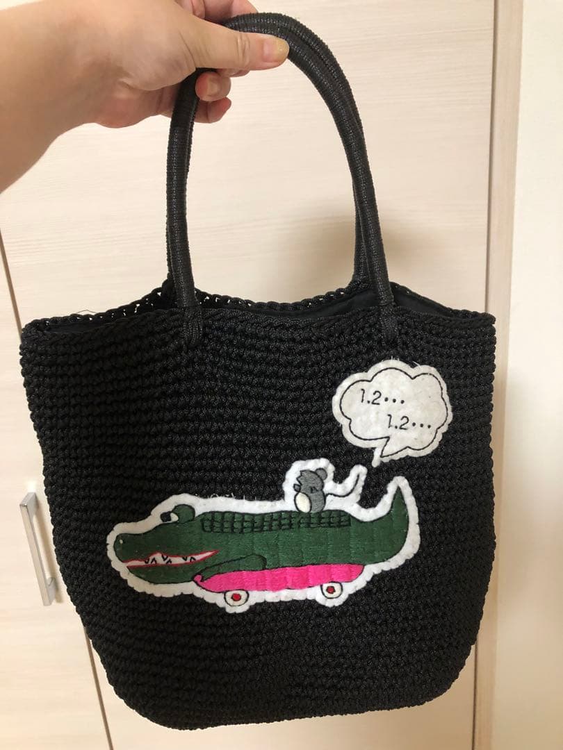 LUDLOW ラドロー　トート　コードバッグ　ブラック黒28900円ワニ