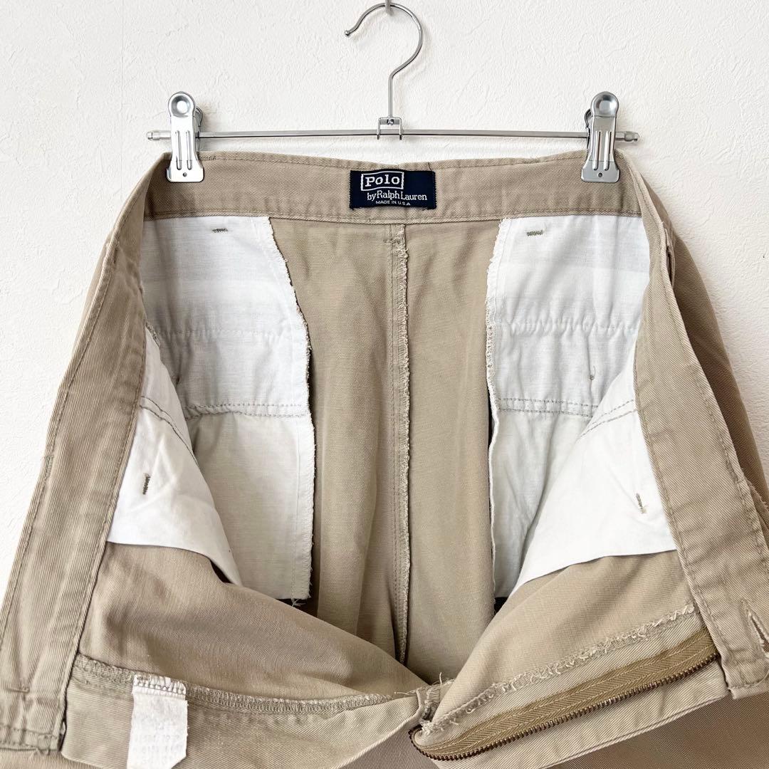 80s Polo Ralph Lauren USA製 ポロチノ W34