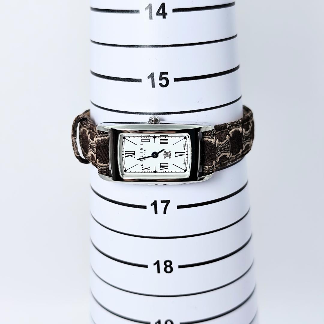 稼働 希少 美品 セリーヌ ブラゾン マカダム レクタンギュラー ヴィンテージ