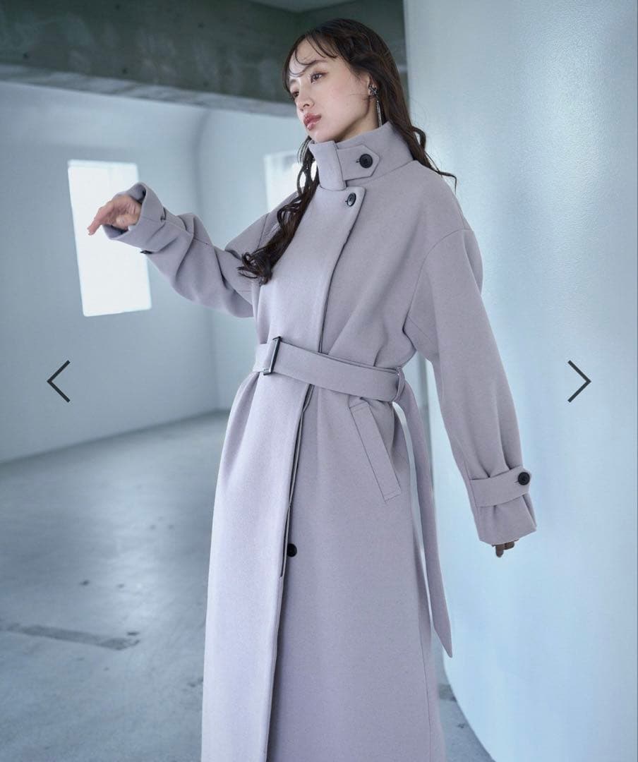 【HARE】ウーリーテック2WAY スタンドロングコート