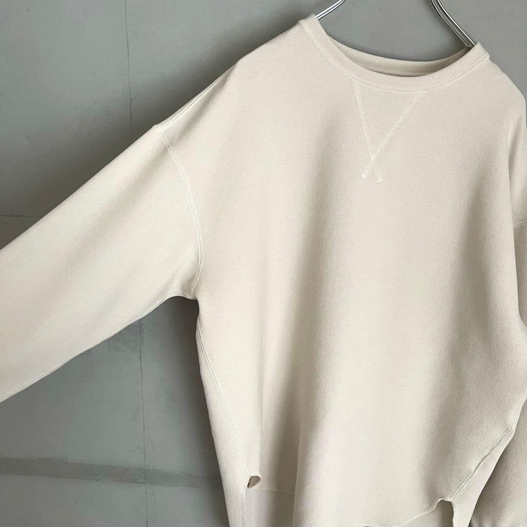 美品✨Whim Gazette ウィムガゼット　Vガゼットプルオーバー　ベージュ