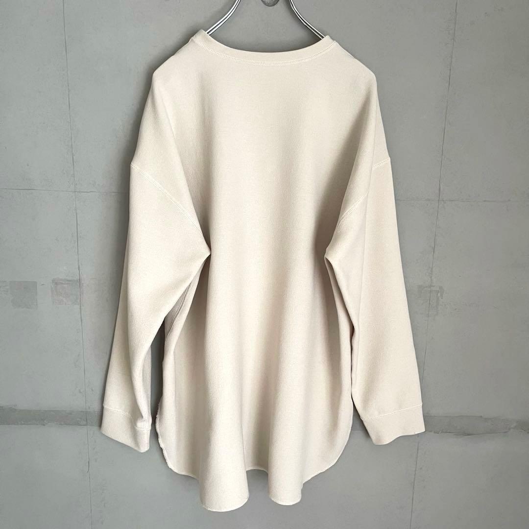 美品✨Whim Gazette ウィムガゼット　Vガゼットプルオーバー　ベージュ