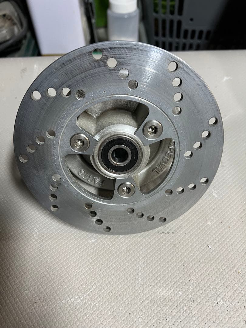 ペプシマン　武川製モンキー用社外フロントフォーク用ディスクハブKIT