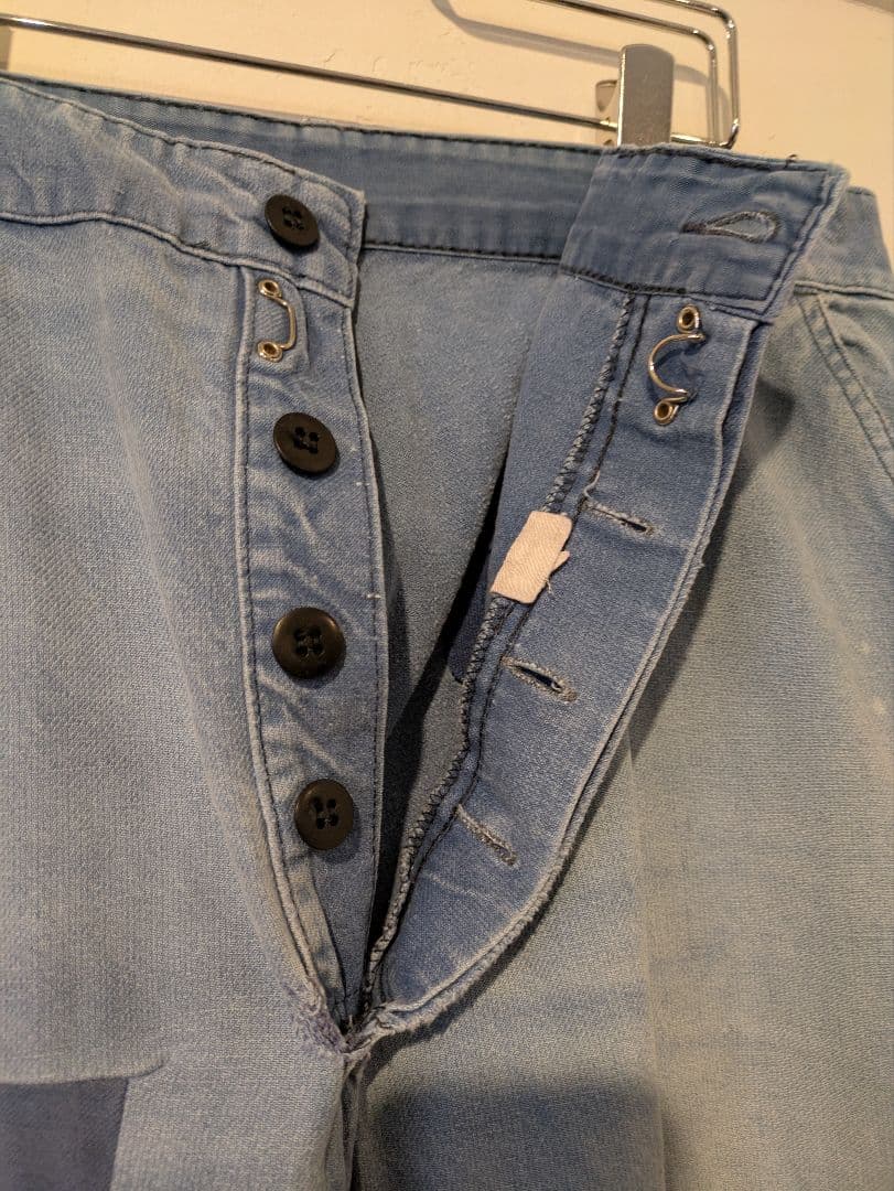 50's　フレンチワークコットンツイルパンツ