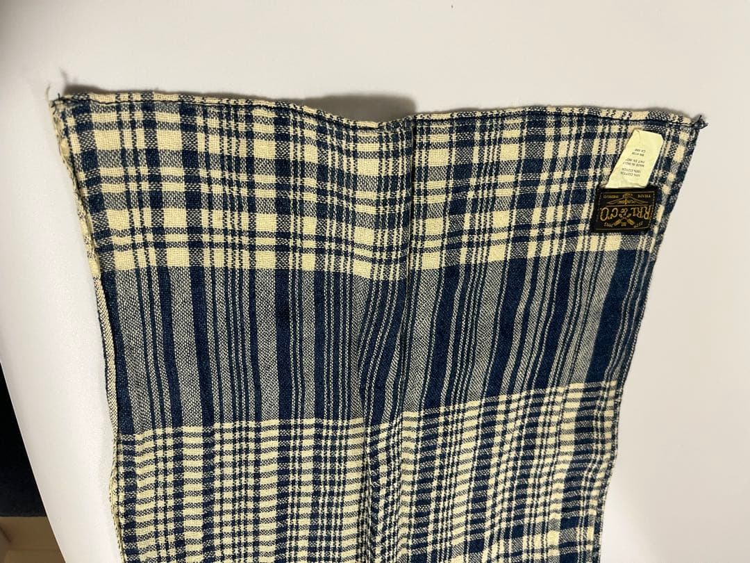 RRL インディゴ　パッチワーク　スカーフ
