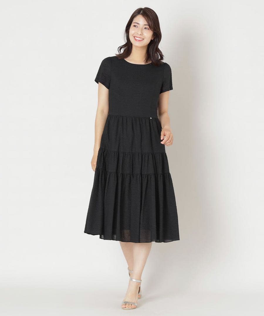 TO BE CHIC ウェーブローン ランダムティアードワンピース