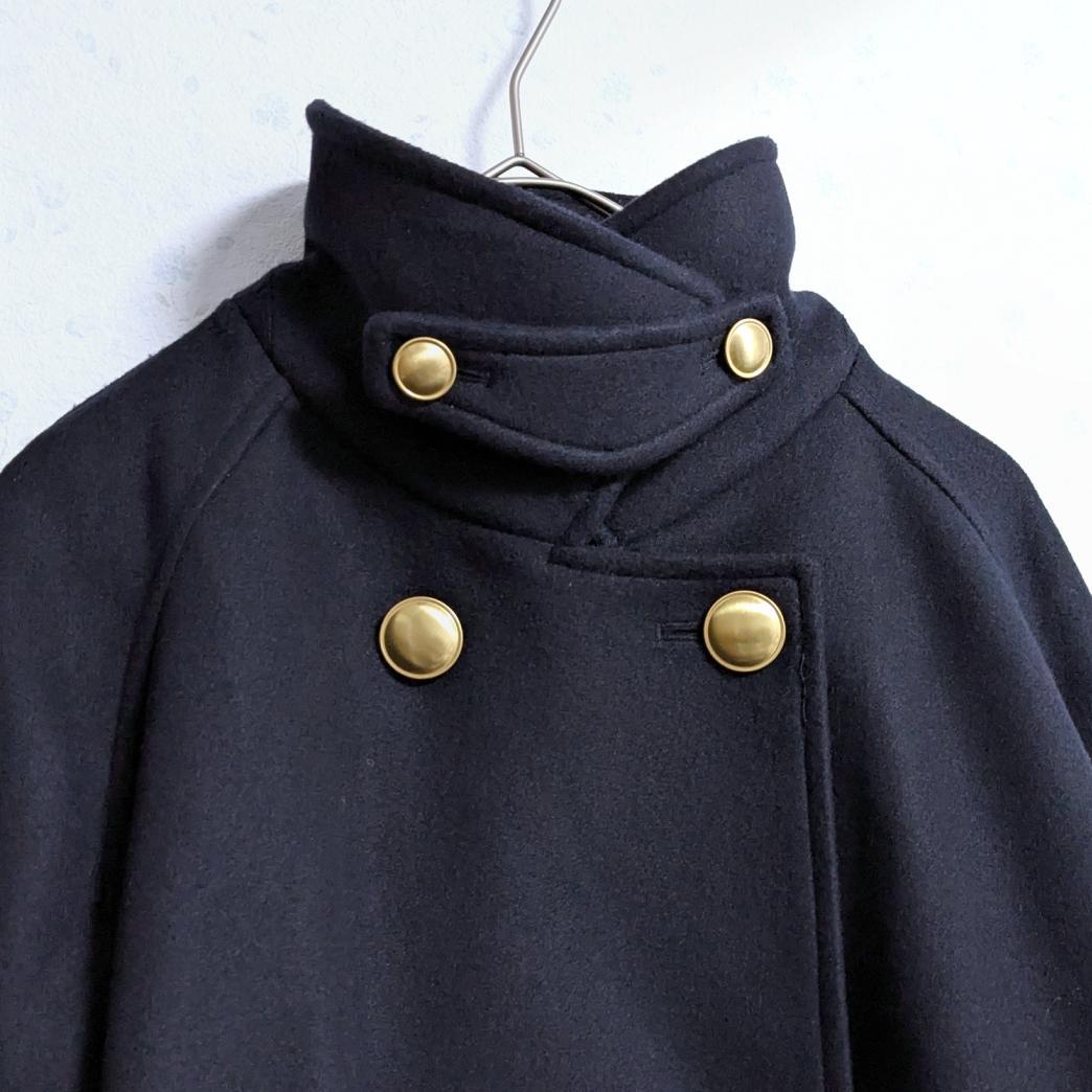 良品 SHIPS ウール ライク ジャージー メルトン 2WAY Pコート