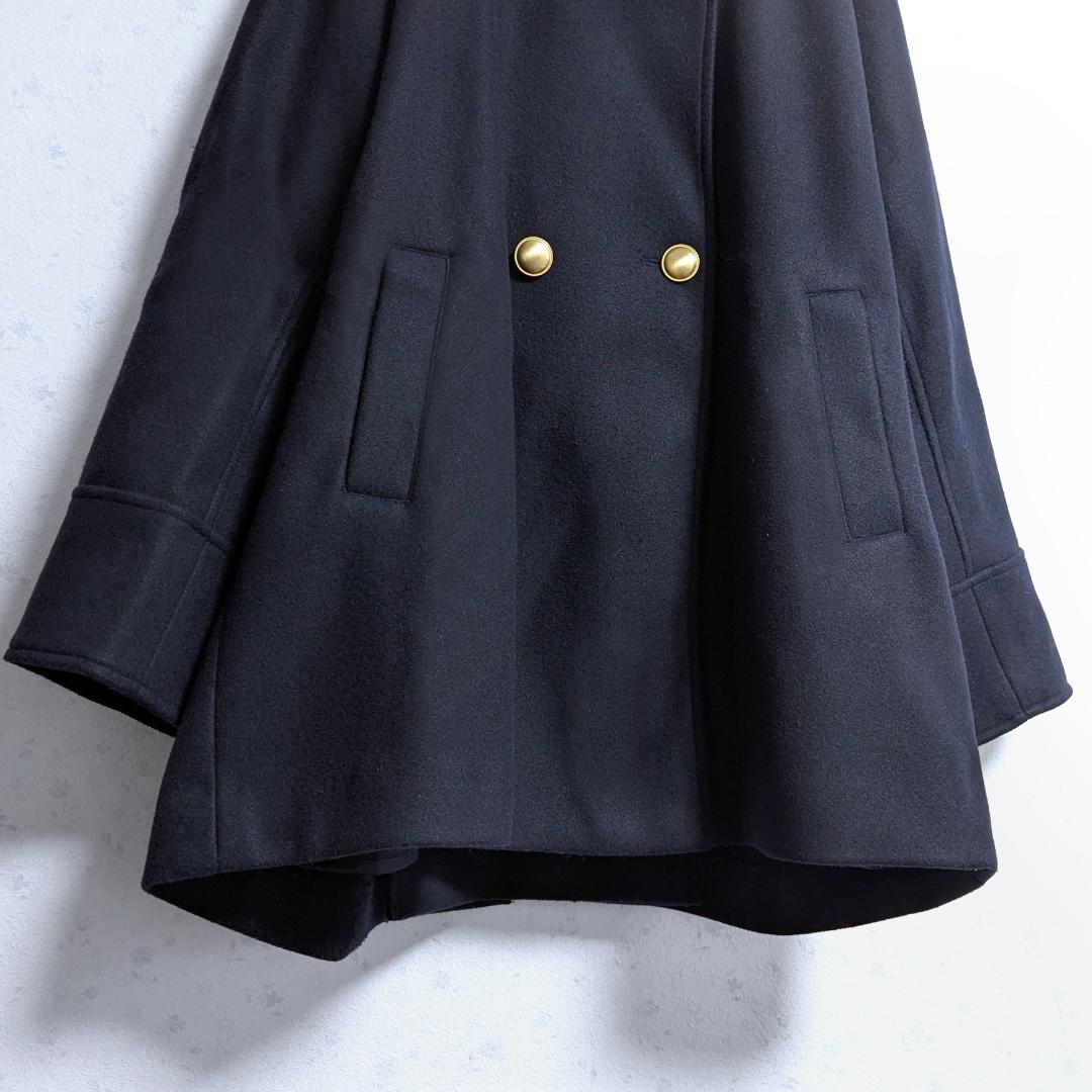 良品 SHIPS ウール ライク ジャージー メルトン 2WAY Pコート