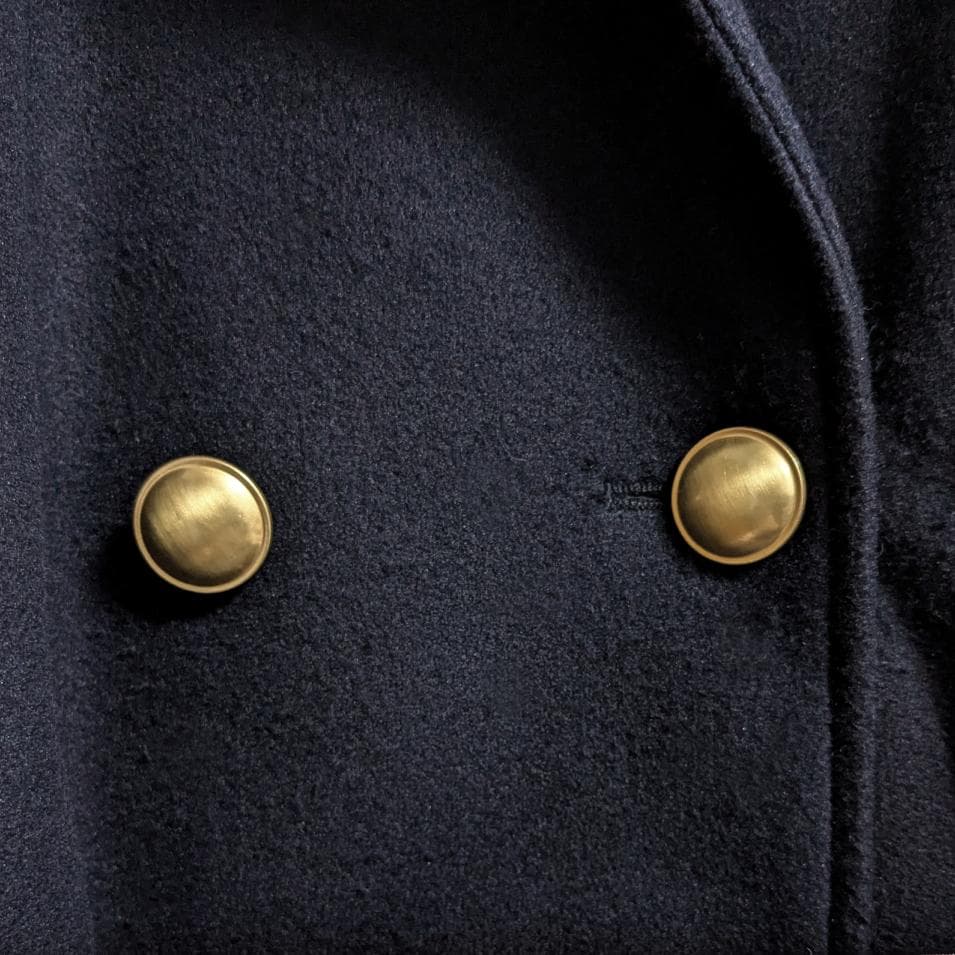 良品 SHIPS ウール ライク ジャージー メルトン 2WAY Pコート