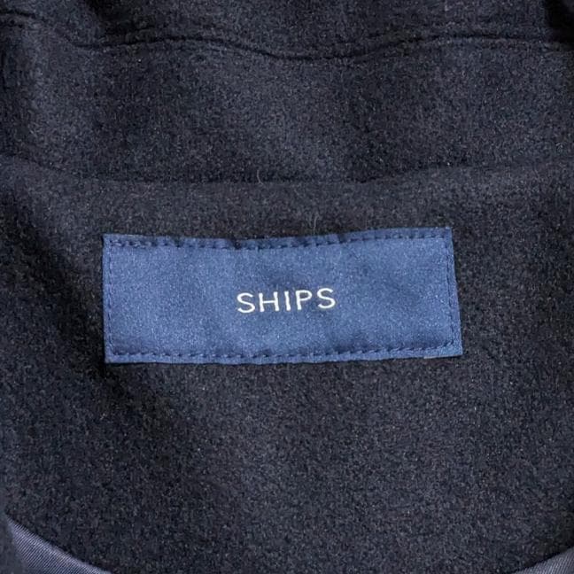 良品 SHIPS ウール ライク ジャージー メルトン 2WAY Pコート