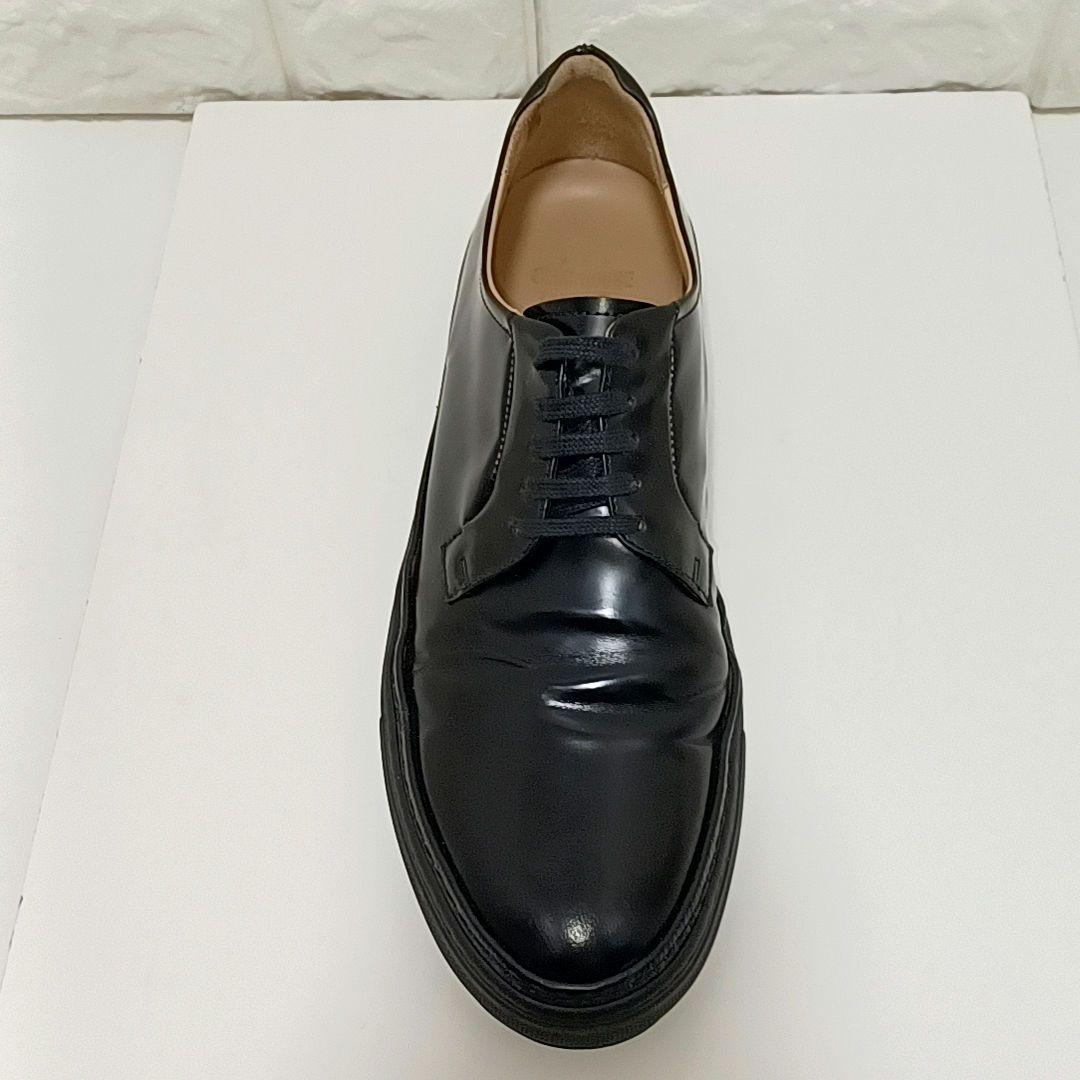 パントフォラドーロ　クラブハウス　ガラスレザー　ポストマンシューズ　ブラック