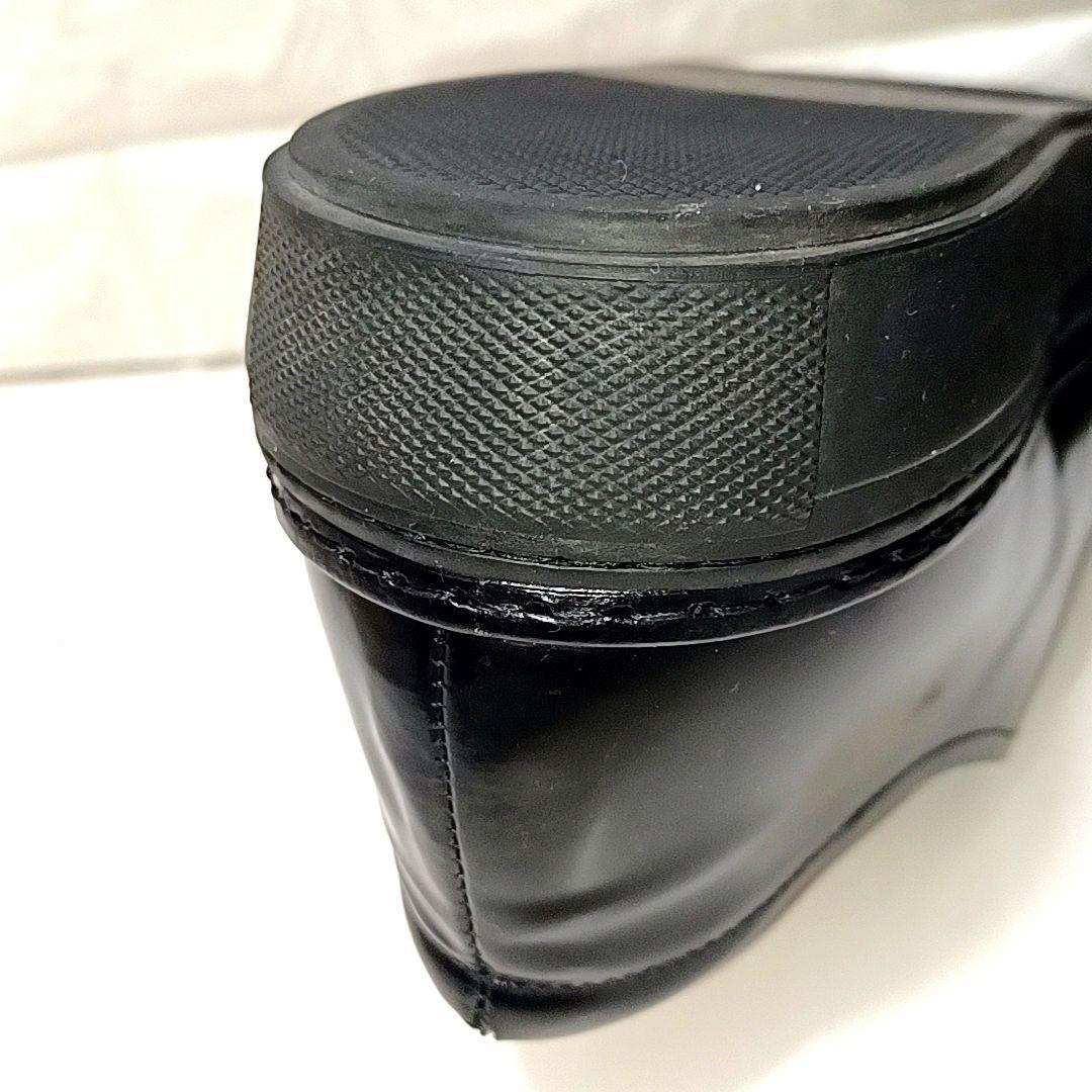 パントフォラドーロ　クラブハウス　ガラスレザー　ポストマンシューズ　ブラック