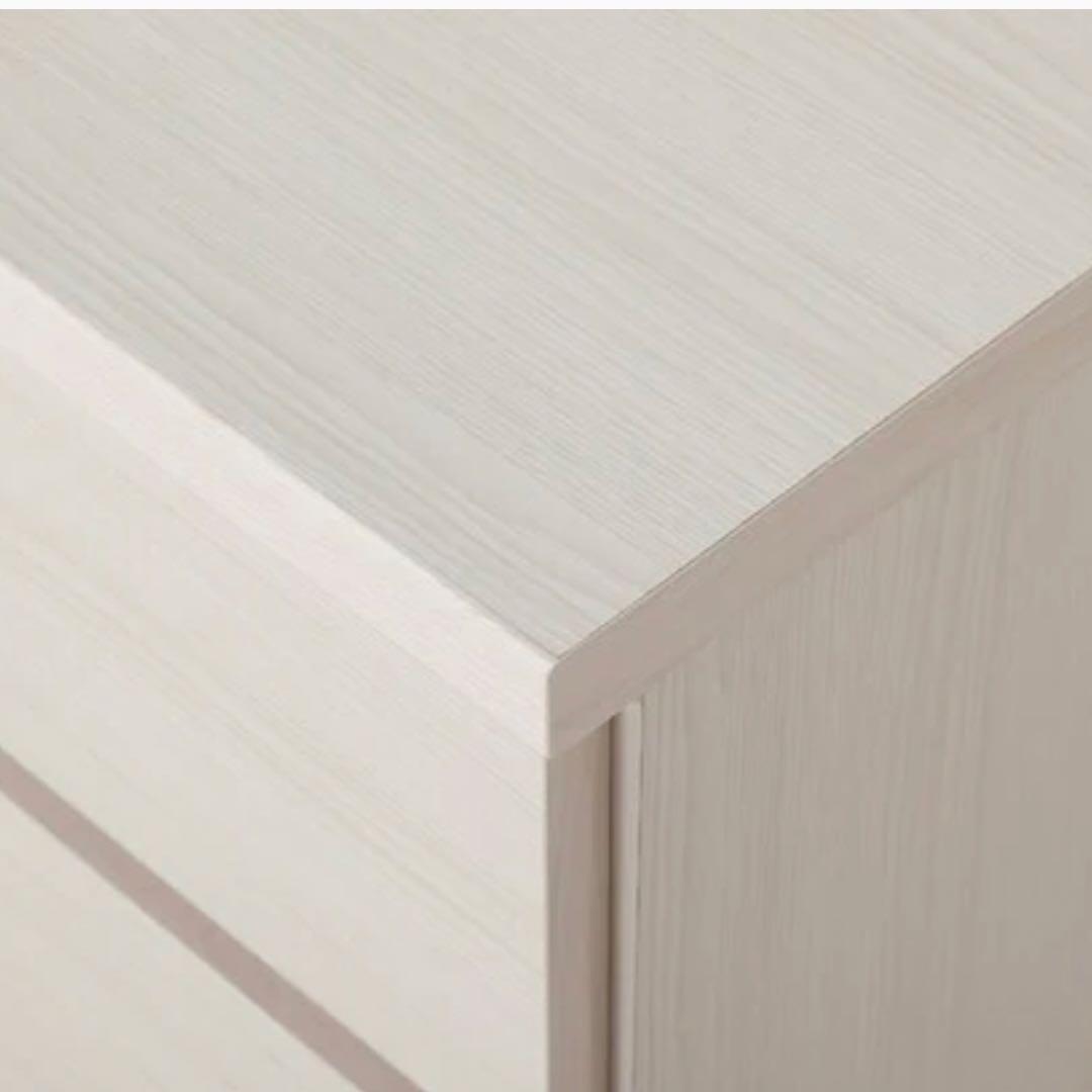 【ニトリ】ハイチェスト エレアK 6段 ホワイトウォッシュ 幅60