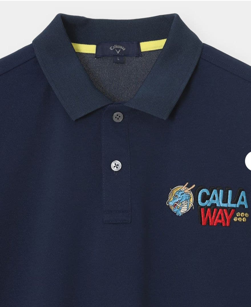 【完売品】ドラゴンボール×キャロウェイ ポロシャツ/Lサイズ/ブラック