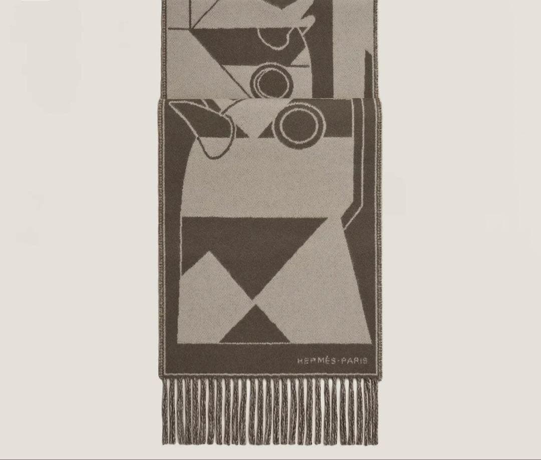 HERMES カシミヤマフラー 《カマイユ》