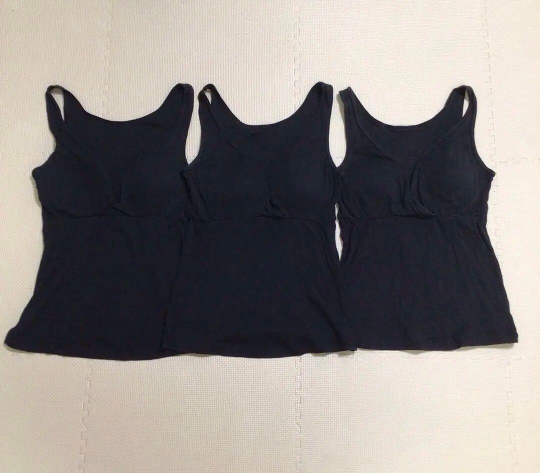 オーガニックコットン　マタニティ　授乳　産前産後　カップ付きタンクトップ