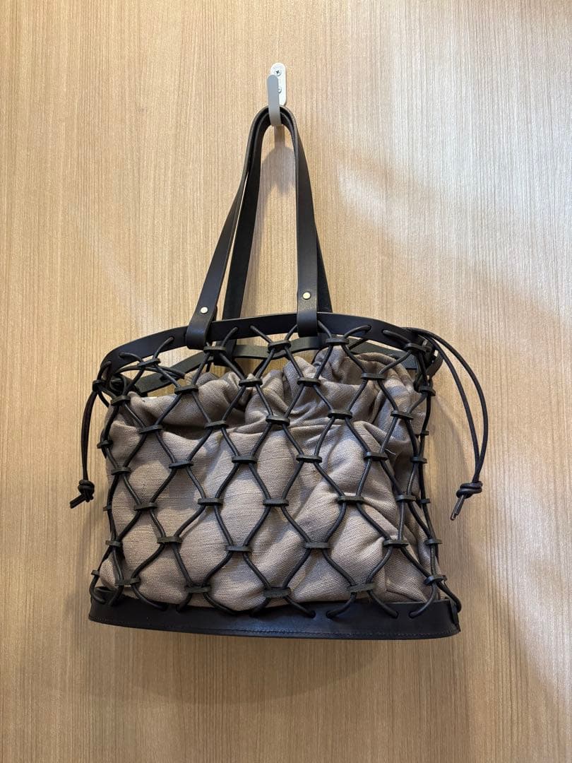 kago tote （内袋グレージュ付）