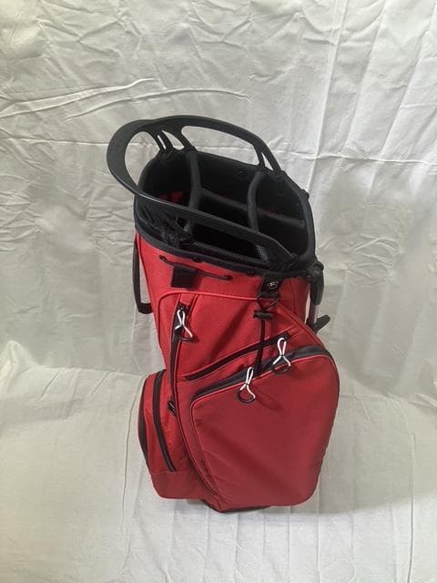 の*ん様 【美品】OWLI キャディバッグ 9型 軽量モデル レッド ゴルフバッ