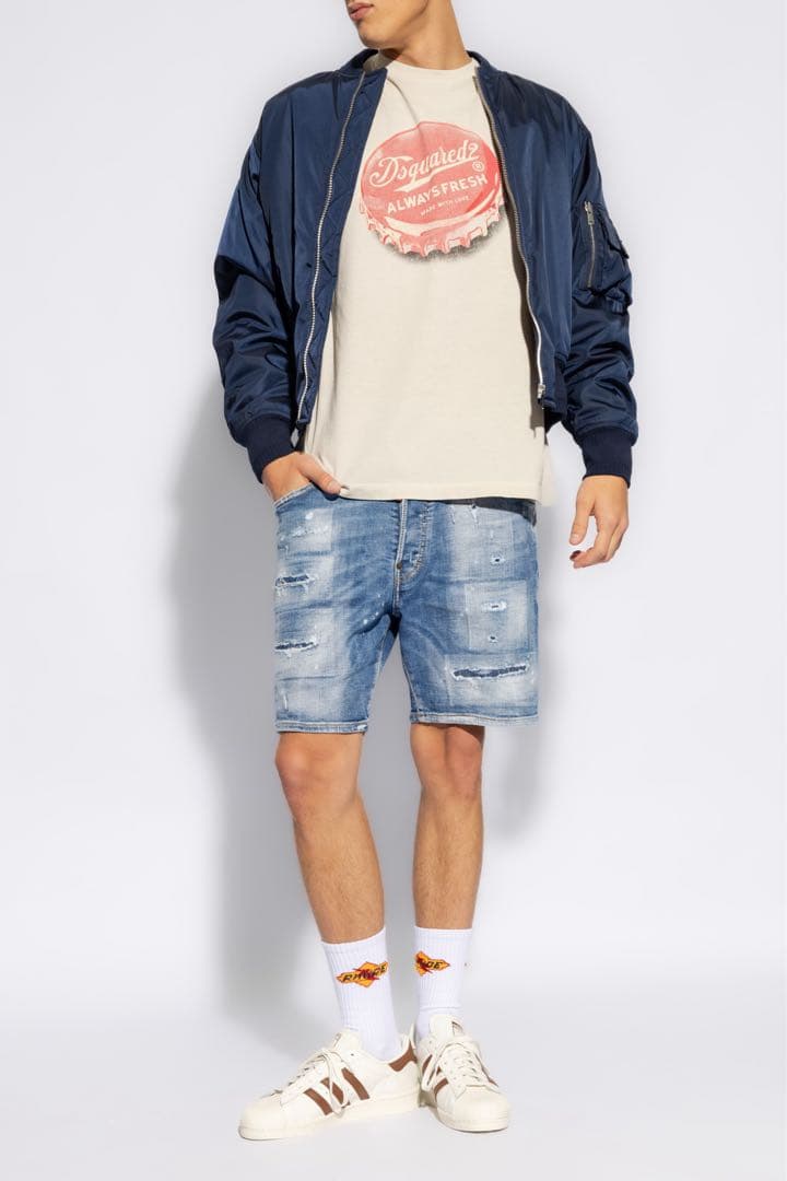 カッコいい‼️ 2024ss ディースクエアード2 MARINE SHORTS