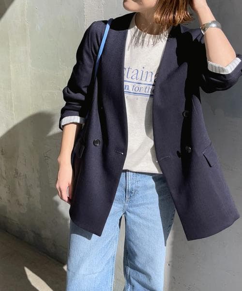 良品 Spick & Span オックスVカラージャケット