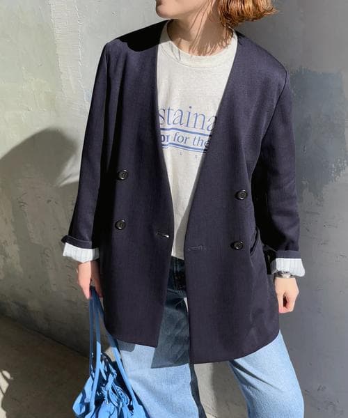 良品 Spick & Span オックスVカラージャケット