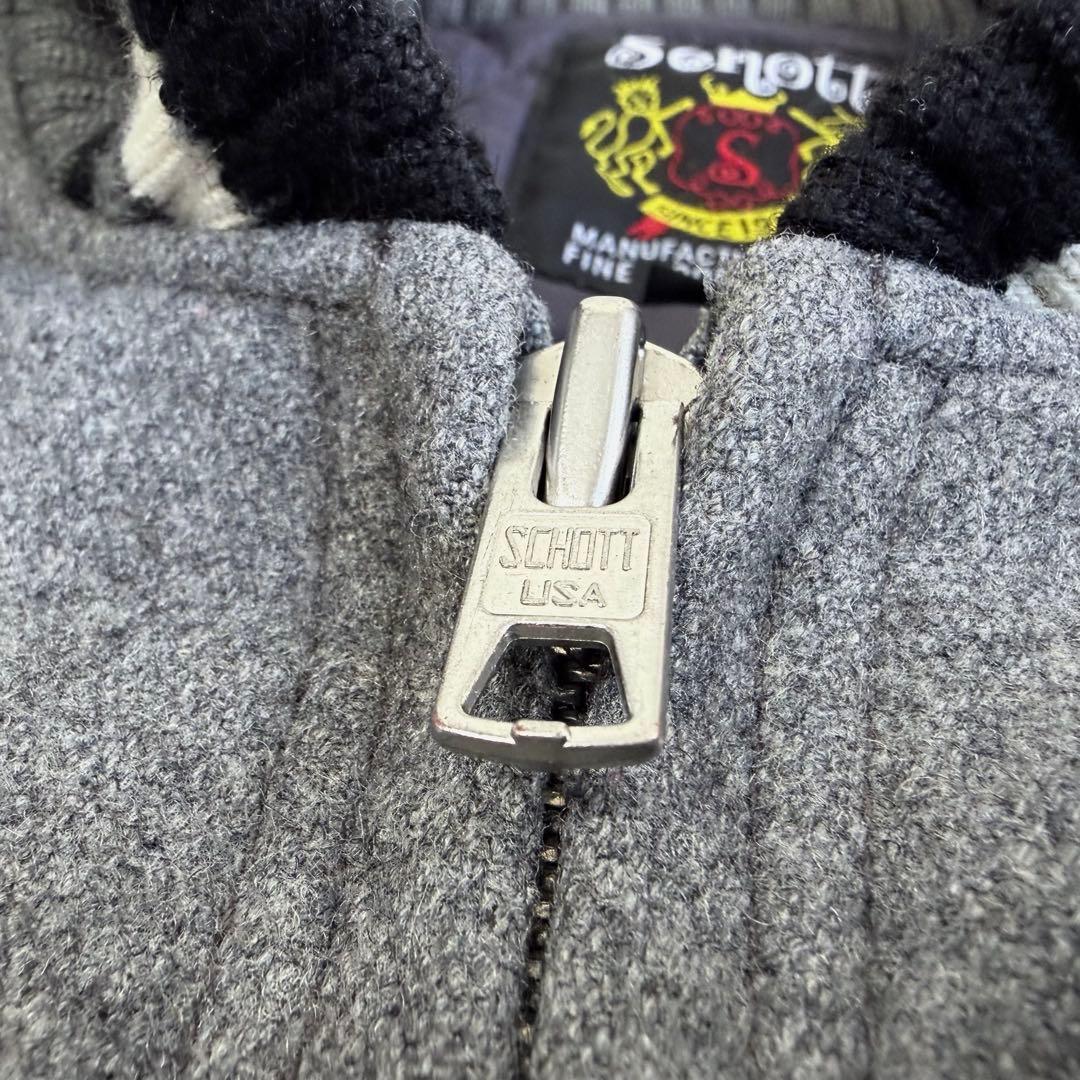 【schott】Wool nylon stadium jacket