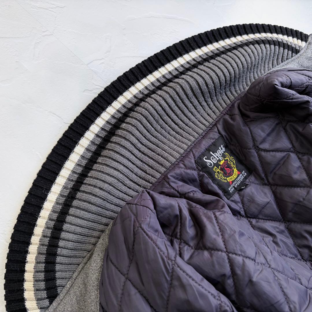 【schott】Wool nylon stadium jacket