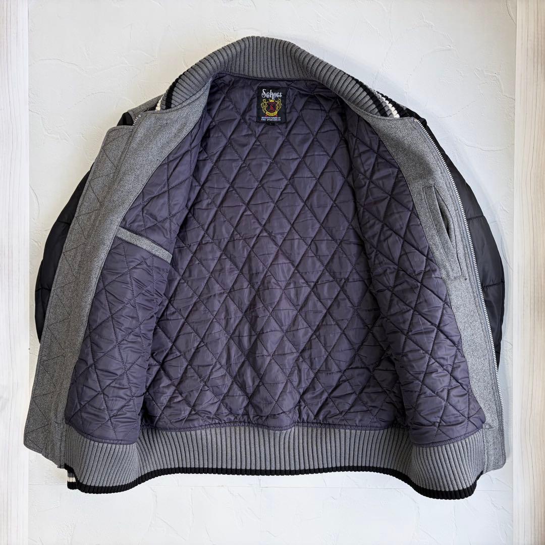 【schott】Wool nylon stadium jacket