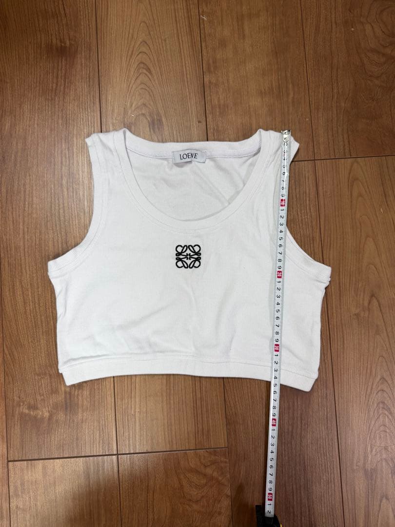 LOEWE ロエベ ベアトップ タンクトップ ハーフトップ 白