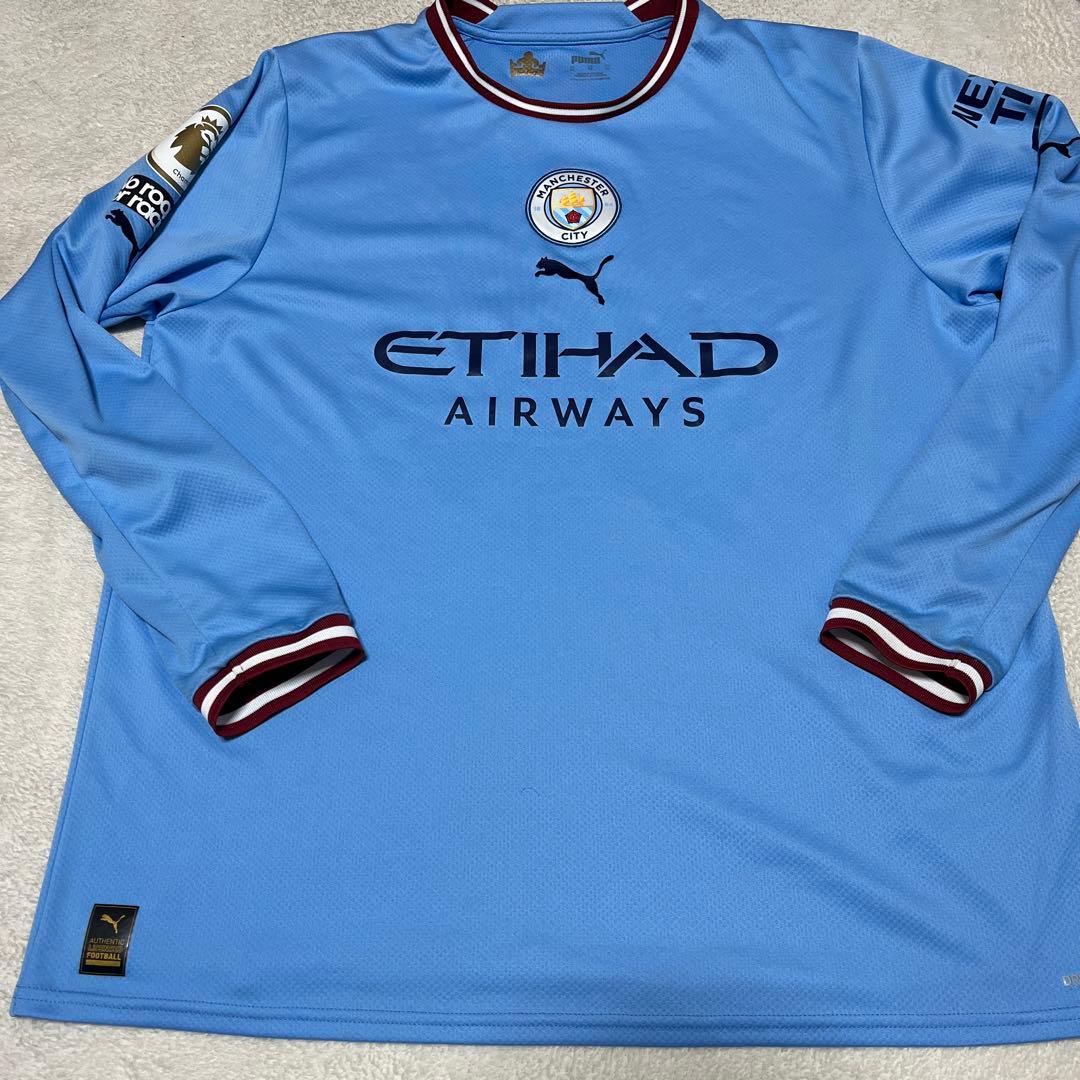正規品　マンチェスターシティ　22-23 ユニフォーム　長袖　マフレズ