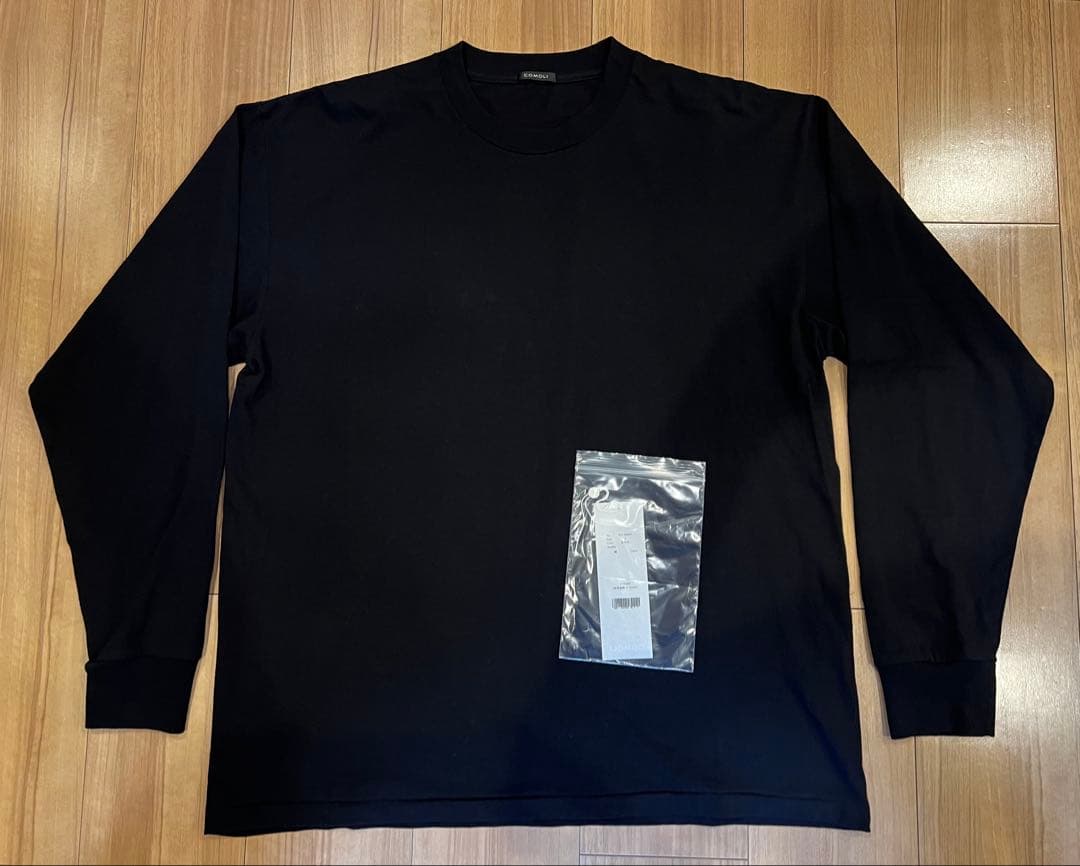極美品 COMOLI コットンジャージ 長袖Tシャツ 3 カットソー