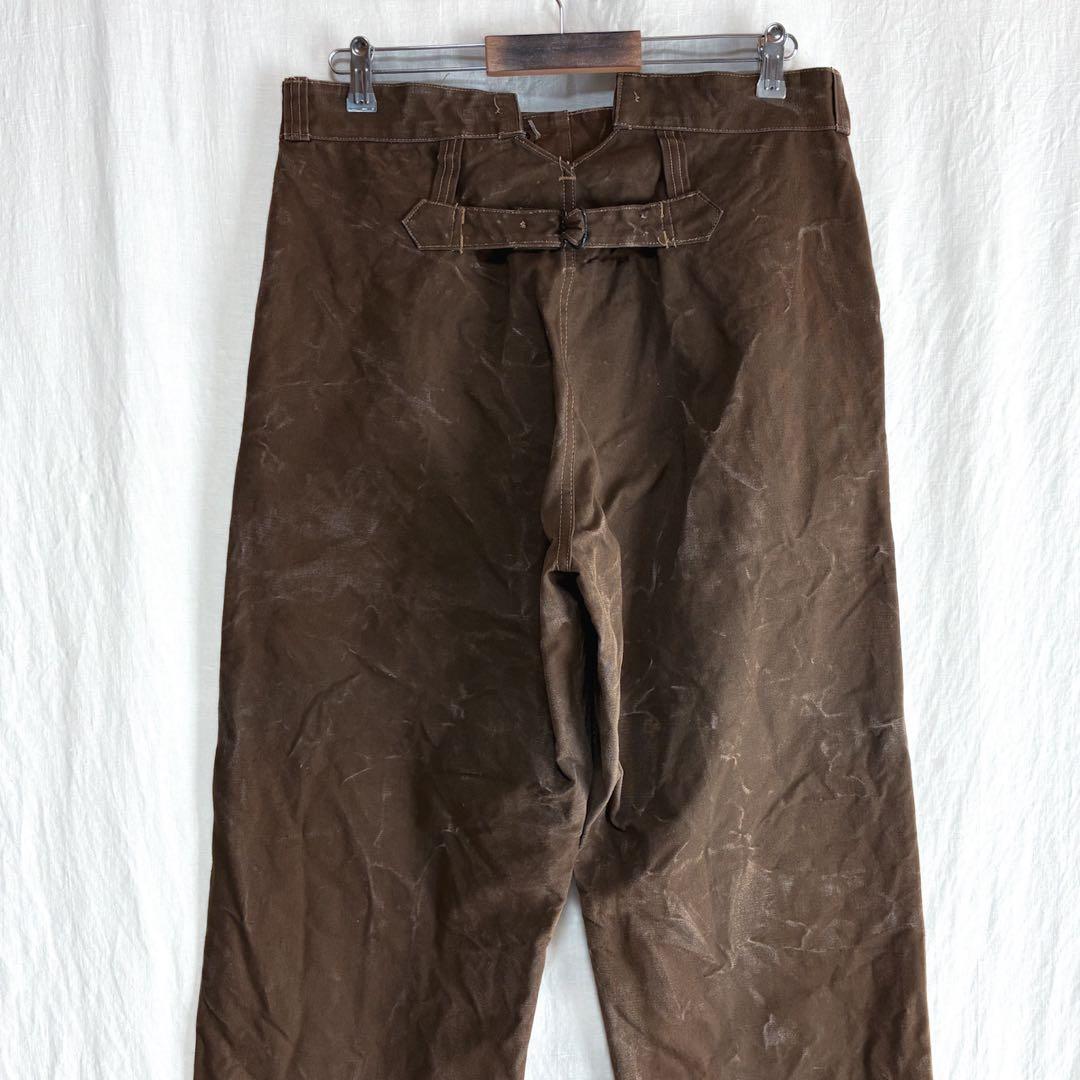 50s SNCF フランス国鉄 レイルロード ワークパンツ 希少 ダークブラウン