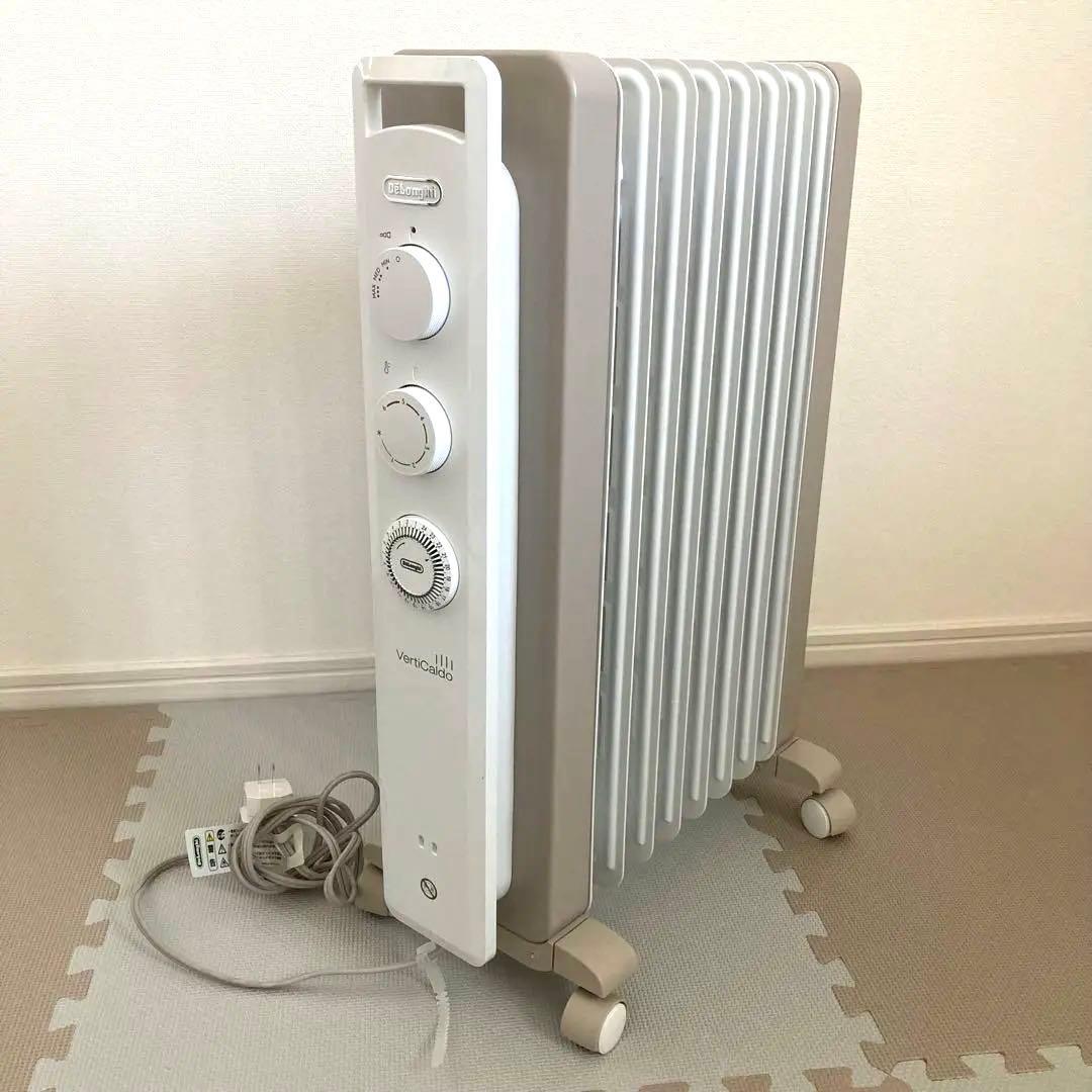 美品　デロンギ オイルヒーター RHJ21F0812-WH　カモミールホワイト