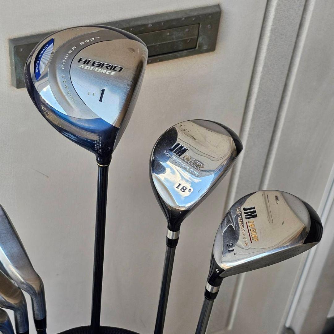 メンズ　右利き　ゴルフクラブセット　amc他　14本+キャディバッグ